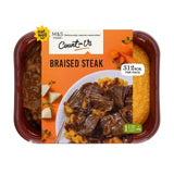 M&amp;amp;S Count On Us Braised Steak with Root Vegetable Crush   380g