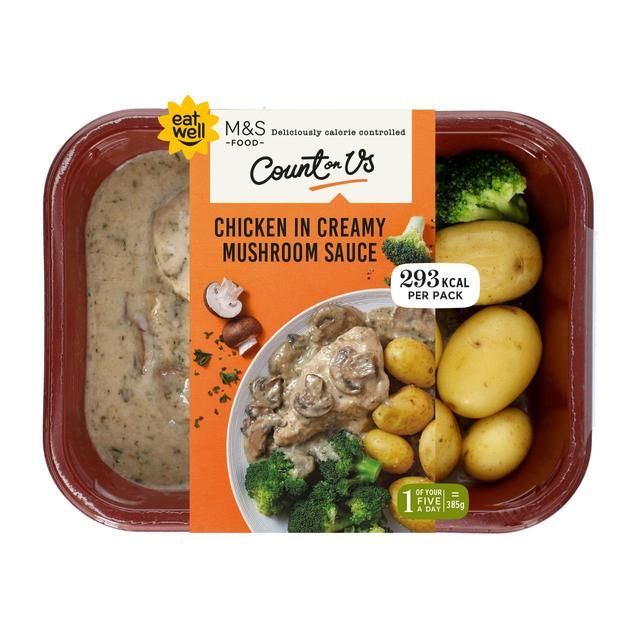 M&amp;amp;S Count On Us Chicken in Creamy Mushroom Sauce   370g