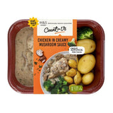 M&amp;amp;S Count On Us Chicken in Creamy Mushroom Sauce   370g