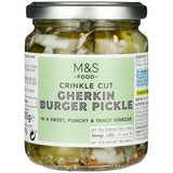 M&amp;amp;S Crinkle Cut Gherkin Burger Pickle   270g