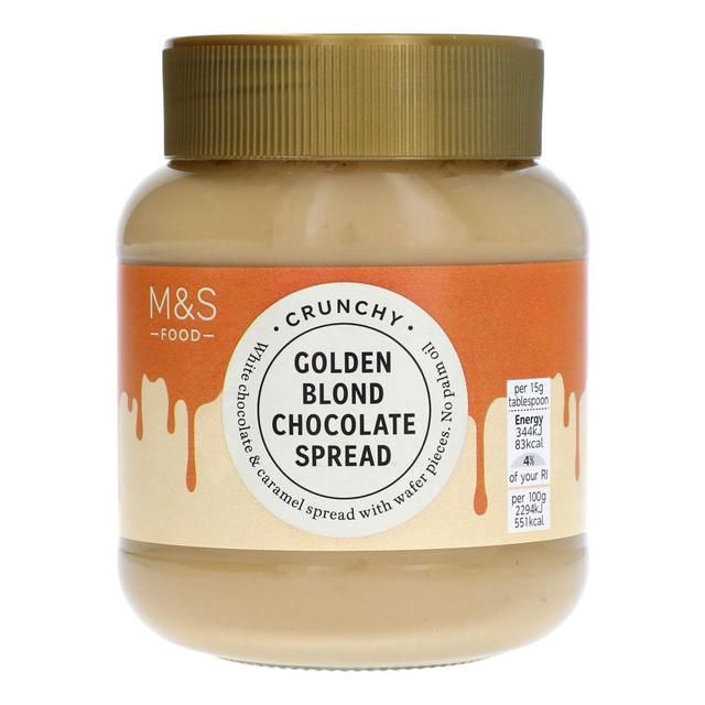 M&amp;amp;S Crunchy Golden Blond Chocolate Spread   400g