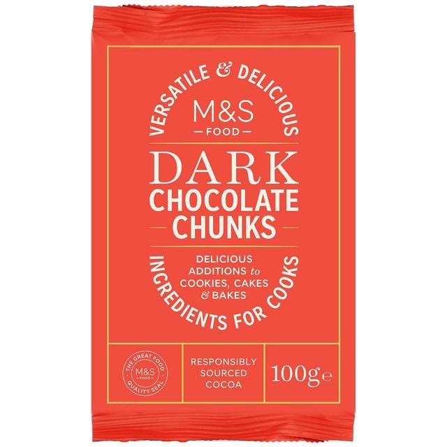 M&amp;amp;S Dark Chocolate Chunks   100g