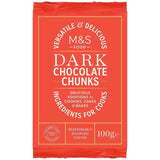 M&amp;amp;S Dark Chocolate Chunks   100g