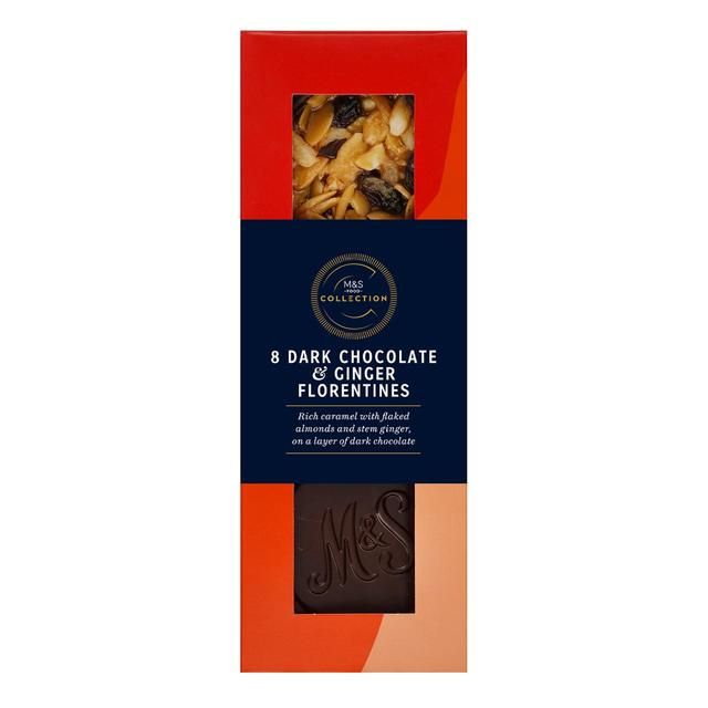 M&amp;amp;S Dark Chocolate &amp;amp; Ginger Florentines   170g