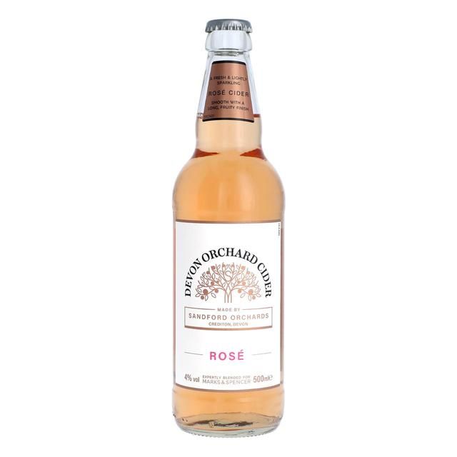 M&amp;amp;S Devon Orchards Rose Cider   500ml