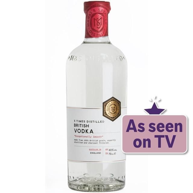 M&amp;amp;S Distilled 5 Times Distilled British Vodka   700ml