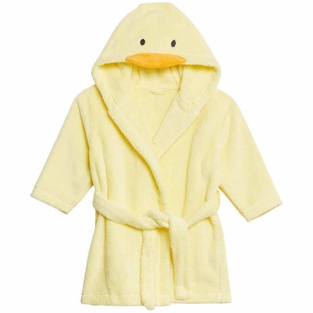 M&amp;amp;S Duck Hooded Robe 0-3 Years Yellow