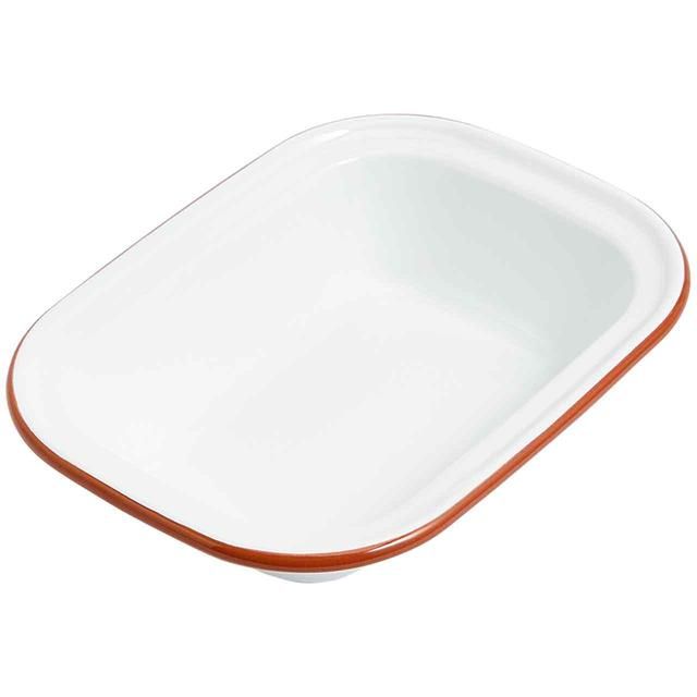M&amp;amp;S Enamel 24cm Pie Dish White
