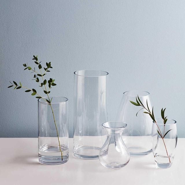 M&amp;amp;S Extra Tall Cylinder Flower Vase Clear