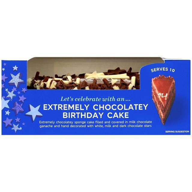 M&amp;amp;S Extremely Chocolatey Birthday Cake   800g