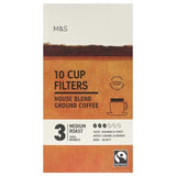 M&amp;amp;S Fairtrade Classic One Cup Coffee Filters   10 per pack