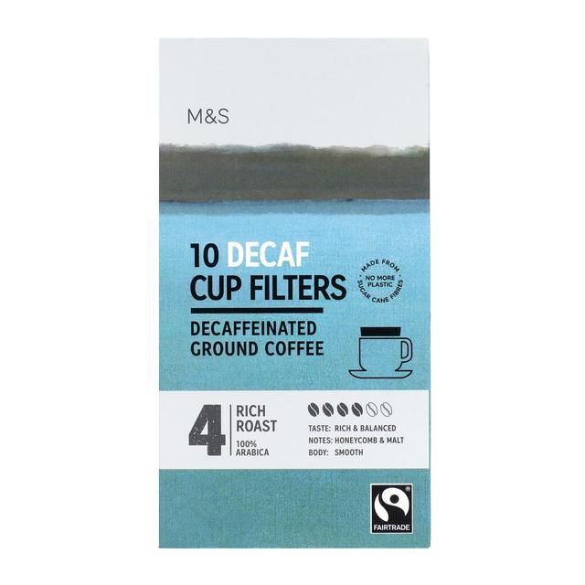 M&amp;amp;S Fairtrade Decaf One Cup Coffee Filters   10 per pack