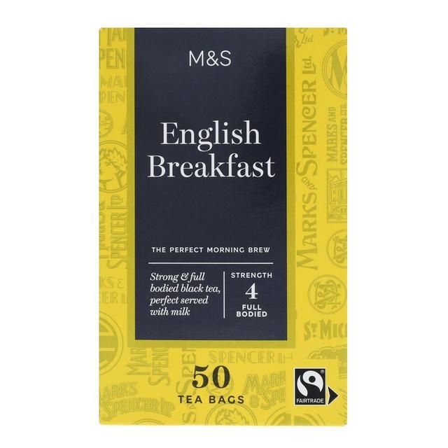 M&amp;amp;S Fairtrade English Breakfast Tea Bags   50 per pack