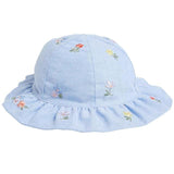 M&amp;amp;S Floral Summer Hat 0-12 Months Blue
