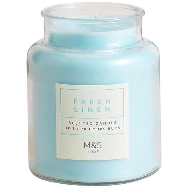 M&amp;amp;S Fresh Linen Jar Candle