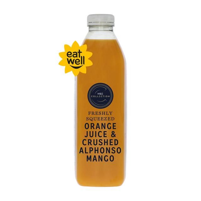 M&amp;amp;S Freshly Squeezed Orange Juice &amp;amp; Crushed Mango   1L