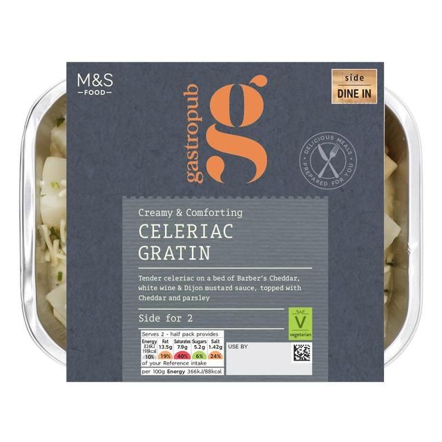 M&amp;amp;S Gastropub Celeriac Gratin Side   450g