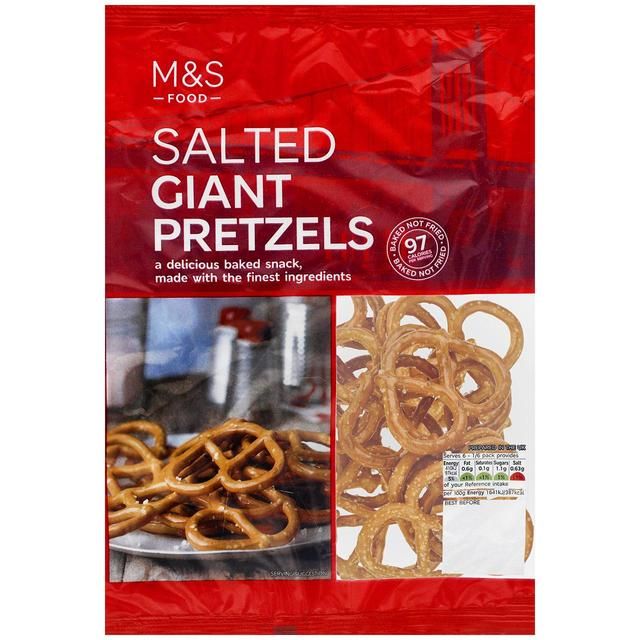 M&amp;amp;S Giant Salted Pretzels   150g