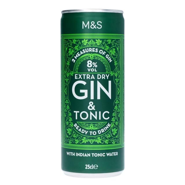 M&amp;amp;S Gin &amp;amp; Tonic   250ml