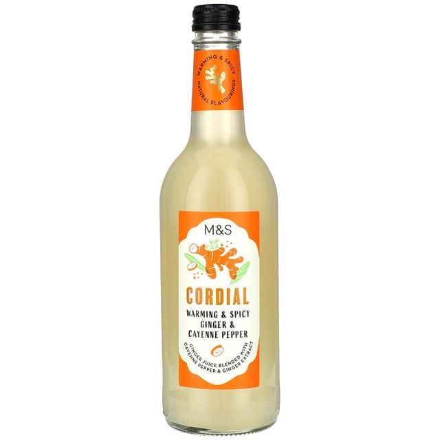 M&amp;amp;S Ginger &amp;amp; Cayenne Pepper Cordial   500ml