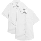 M&amp;amp;S Girls 2 Pack Regular Fit Blouse 3-14 Years
