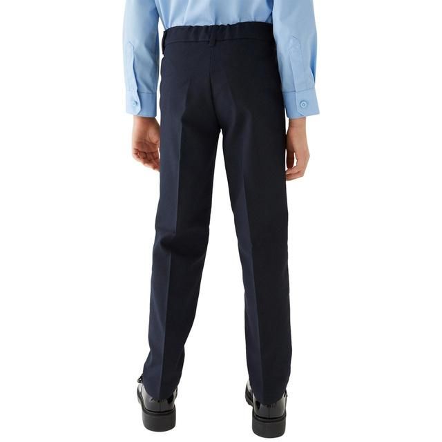 M&amp;amp;S Girls 2Pk Slim Leg Adj Hem Trs 3-4 Y   2 per pack