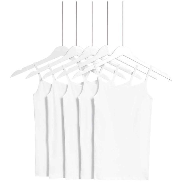 M&amp;amp;S Girls Cotton Rich Camis 5-12 Years