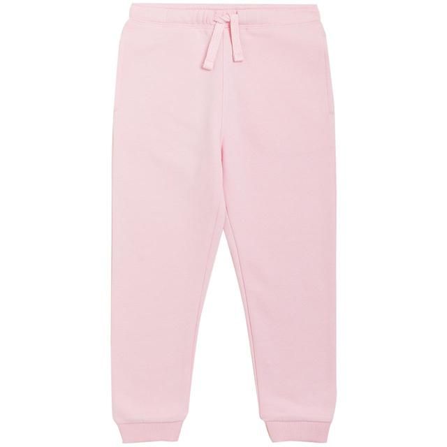 M&amp;amp;S Girls Cotton Rich Plain Joggers 2-7 Years Light Pink