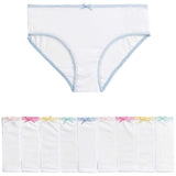 M&amp;amp;S Girls Pure Cotton Knickers 10 Pack 2-12 Years White