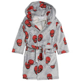 M&amp;amp;S Glow In The Dark Spiderman Robe 2-7 Years Black Mix