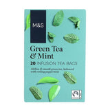 M&amp;amp;S Green Tea &amp;amp; Mint Teabags   20 per pack