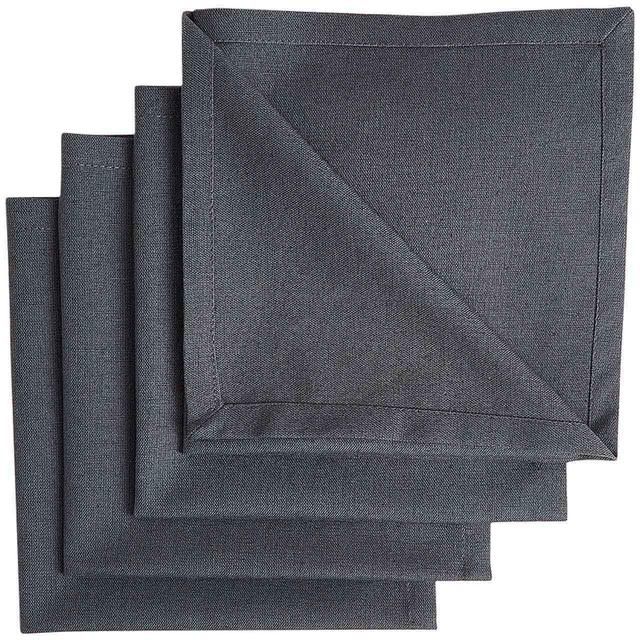 M&amp;amp;S Grey Cotton with Linen Napkins   4 per pack
