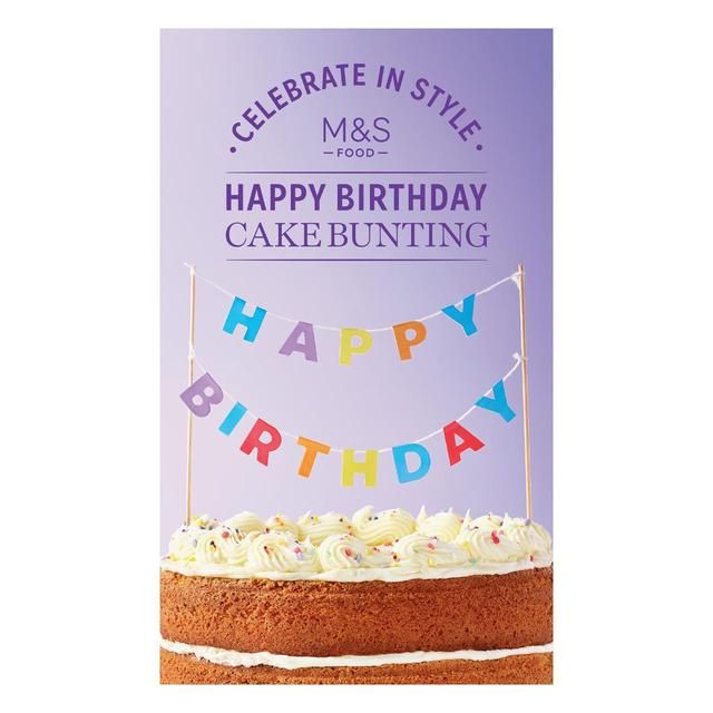 M&amp;amp;S Happy Birthday Cake Bunting