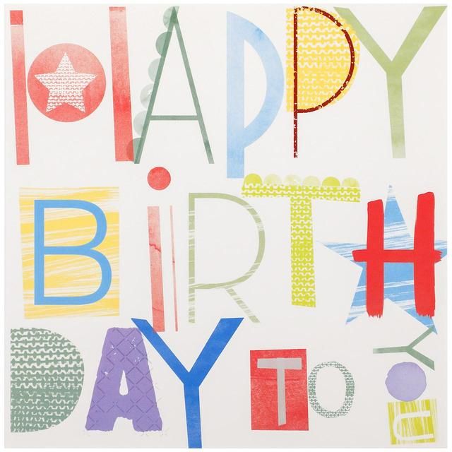 M&amp;amp;S Happy Birthday Card