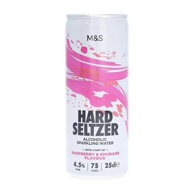 M&amp;amp;S Hard Seltzer Raspberry &amp;amp; Rhubarb   250ml