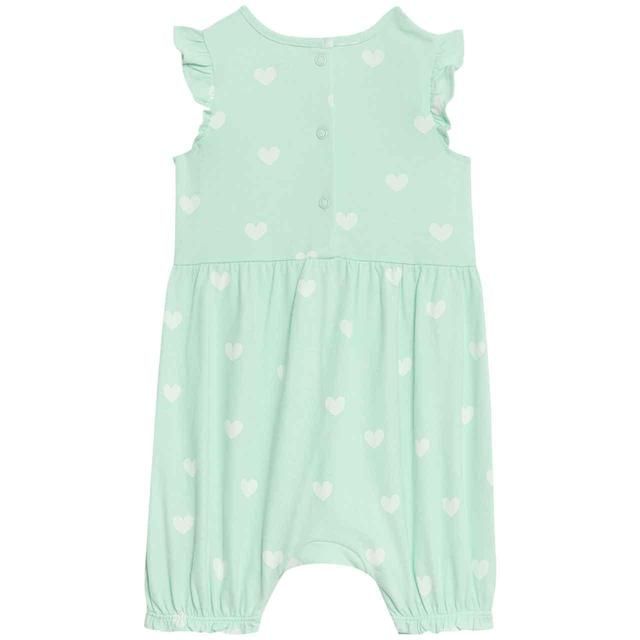 M&amp;amp;S Heart Romper 0 Months -3 Years Aqua