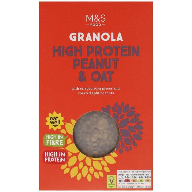 M&amp;amp;S High Protein Peanut &amp;amp; Oat Granola   400g