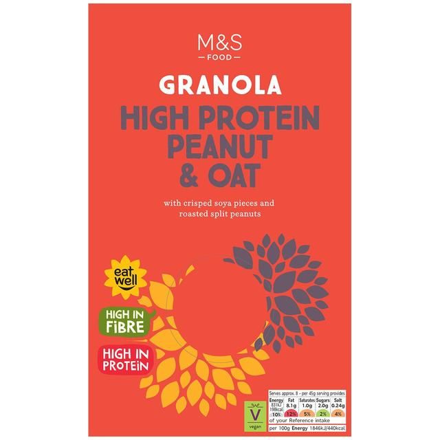M&amp;amp;S High Protein Peanut &amp;amp; Oat Granola   400g