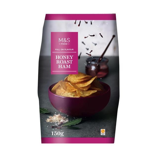M&amp;amp;S Honey Roast Ham Flavour Crisps   150g