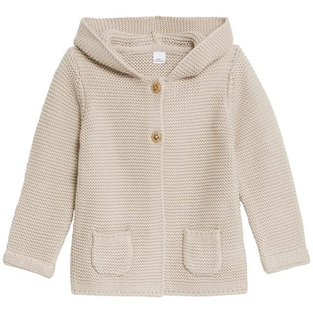 M&amp;amp;S Hooded Chunky Cardigan 0 Months-3 Years