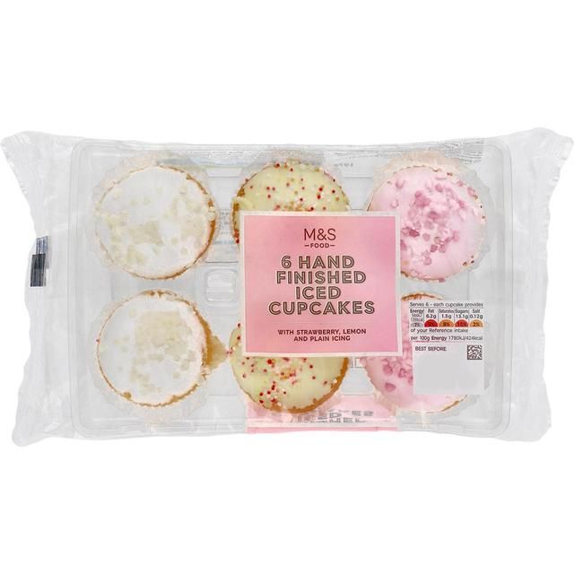 M&amp;amp;S Iced Cupcakes   6 per pack