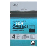 M&amp;amp;S Individually Wrapped Decaffeinated Coffee Bags   10 x 7.5g