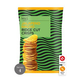 M&amp;amp;S Jalapeno Nacho Ridge Cut Crisps   135g