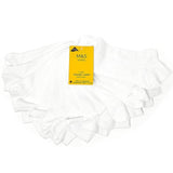 M&amp;amp;S Kids 7pk Cotton Trainer Liner Socks 3-16 Years White