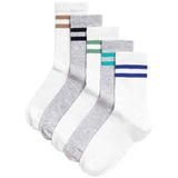 M&amp;amp;S Kids Cotton Rich Ankle Stripe Socks 5 Pack