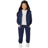 M&amp;amp;S Kids Cotton Rich Plain Hoodie 2-7 Years Indigo