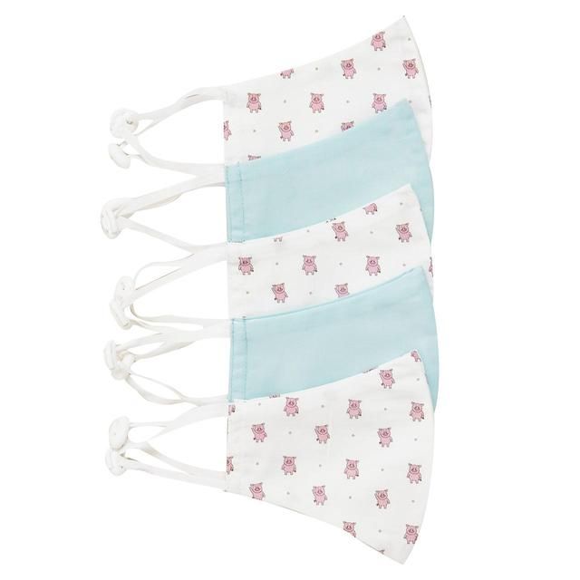 M&amp;amp;S Kids Covid Face Coverings Percy Pig   5 per pack