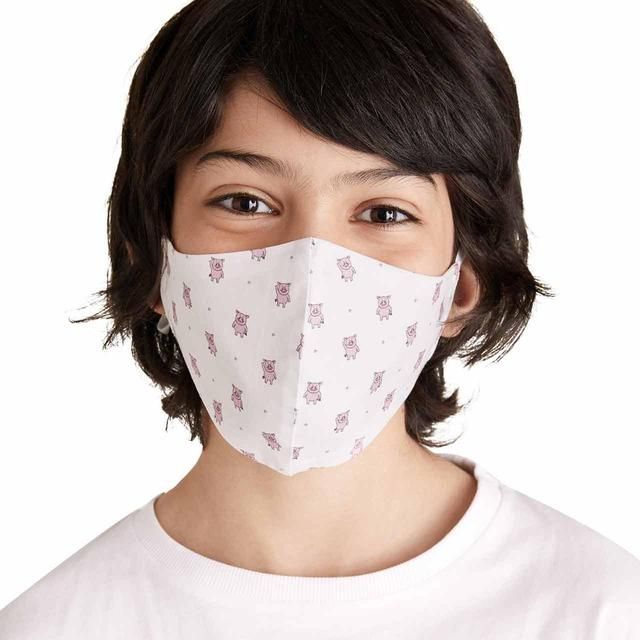M&amp;amp;S Kids Covid Face Coverings Percy Pig   5 per pack