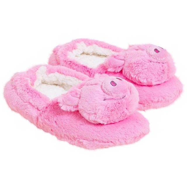 M&amp;amp;S Kids Percy Pig Slippers Size 6-13 Pink