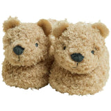 M&amp;amp;S Kids Spencer Bear Slippers Size 6-12 Light Brown
